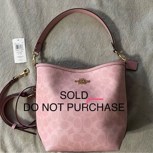 Coach Powder Pink Shoulder Bag